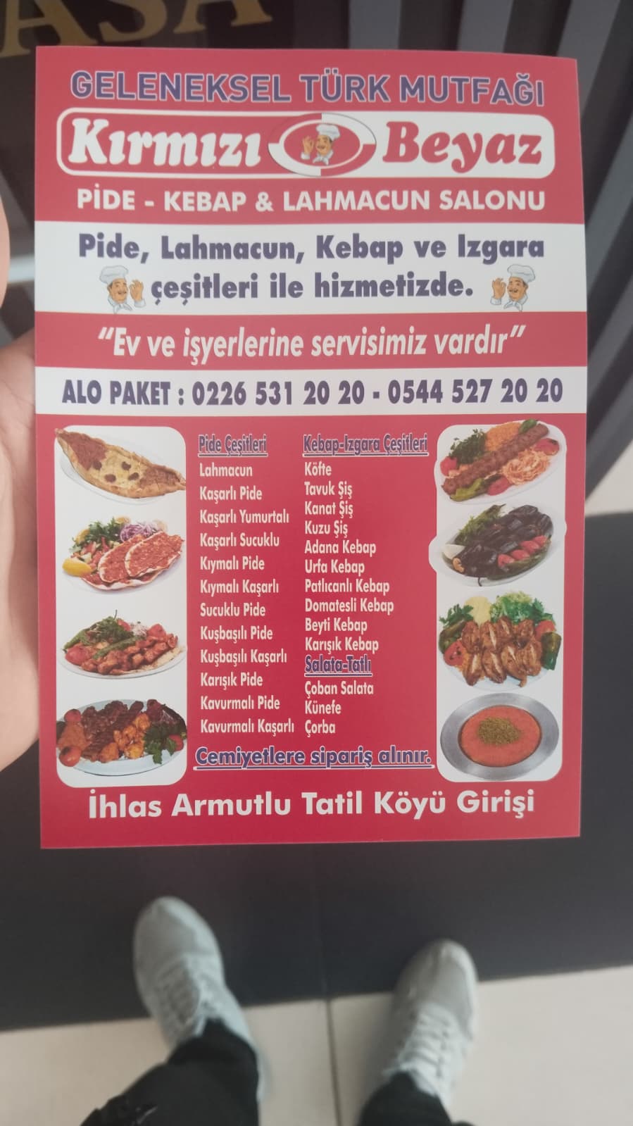 Kırmızı Beyaz Pide Kebap 